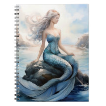 Fantasy Zeemeermin Notitieboek 6,5 x 8,75 inch