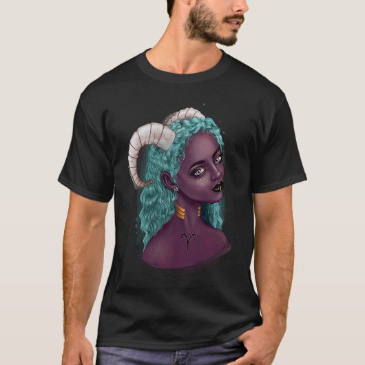 Fantasy Zodiac Aries T-shirt (Voorkant)