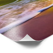 Fantasy zonsondergang over Serene Lake - 3D Pastel Foto Afdruk (Hoek)