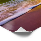 Fantasy zonsondergang over Serene Lake - 3D Pastel Perfect Poster (Hoek)