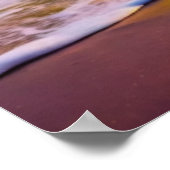 Fantasy zonsondergang over Serene Lake - 3D Pastel Poster (Hoek)