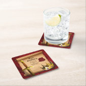 Fantasy Zwaard Kroon Middeleeuwse Ridder Bar Mitzv Kartonnen Onderzetters (Insitu)