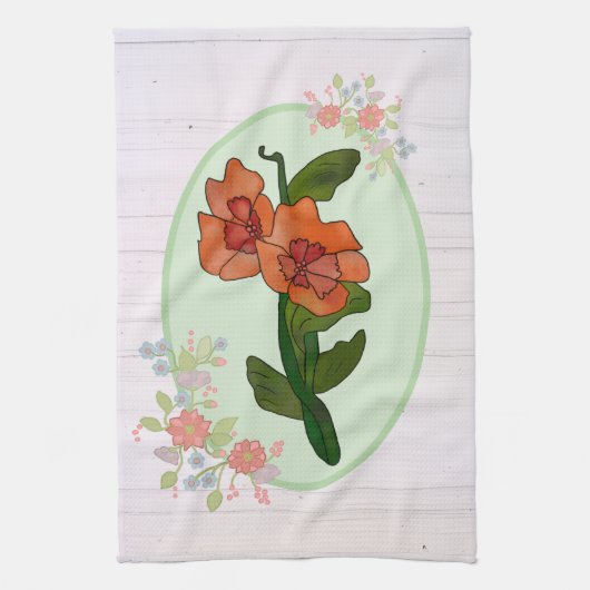 Fantasyblume Theedoek (Verticaal)