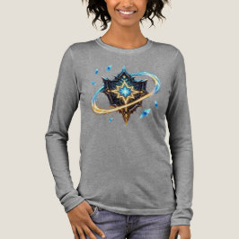Fantasyembleem met zwevende bladen – Magische ener Tri-Blend Shirt