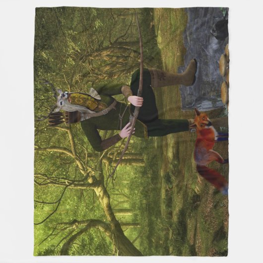 FANTASYJAGER FLEECE DEKEN (Voorkant)