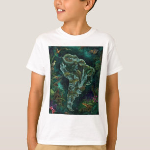 Fantasykaart van Zuid-Amerikaanse jungle-wildlife T-shirt