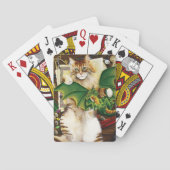 Fantasykat Groen Draken Dobbelstenen Gamen Pokerkaarten (Achterkant)