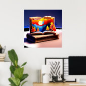 Fantasykunst voor Modern Wonen & Cadeau 🌿✨ Poster (Thuiskantoor)