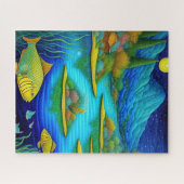 Fantasymeer Vis Kunst Legpuzzel (Horizontaal)