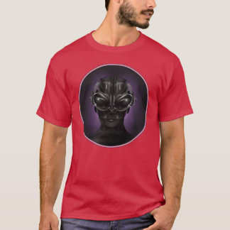 Fantasyportret van een buitenaards wezen vriend t-shirt