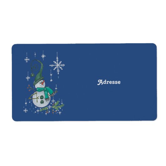 Fantasyschneemann Etiket (Voorkant)