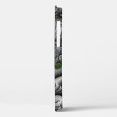 Fantasywereld Groen En Grijs Abstracte Fractale Ku Case-Mate iPhone Case (Achterkant / Links)