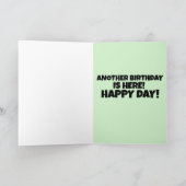 FANTAY FACE VROUW HAPPY BIRTHDAY KIJKT UIT. GREETT KAART (Binnen)