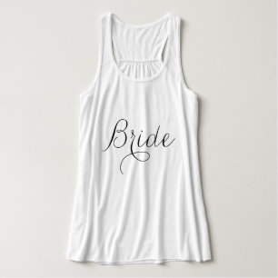 Fantieke scripttypografie "Bruid" Tanktop