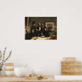 Fantin-Latour - Aan tafel Poster (Keuken)