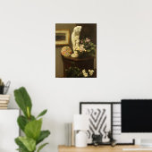 Fantin-Latour - Bloemen en diverse objecten Poster (Thuiskantoor)