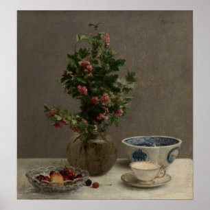 Fantin-latour - Bowl of Cherries Japans Bowl Poster