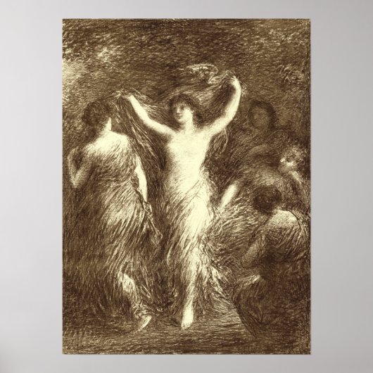 Fantin-Latour - Dansen Poster (Voorkant)
