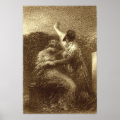 Fantin-latour - de Mage Baltazar en Fatime Poster (Voorkant)