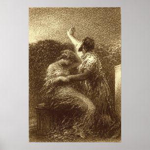 Fantin-latour - de Mage Baltazar en Fatime Poster