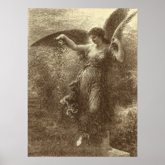 Fantin-Latour - een Eugene Delacroix Poster (Voorkant)