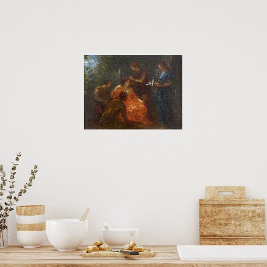 Fantin-latour - het toilet van Venus Poster (Keuken)