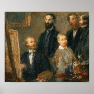 Fantin-latour - Manet in zijn Studio Poster