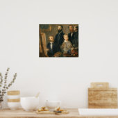 Fantin-latour - Manet in zijn Studio Poster (Keuken)