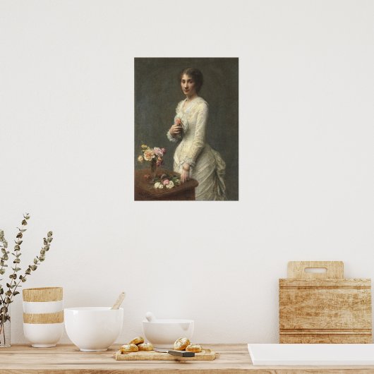 Fantin-Latour - mevrouw Lerolle Poster (Keuken)