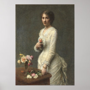 Fantin-Latour - mevrouw Lerolle Poster