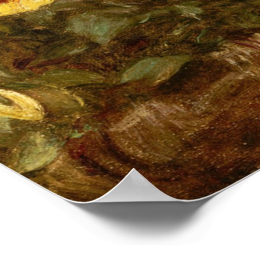 Fantin-Latour - Pansies Poster (Hoek)