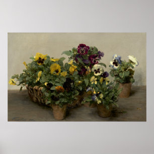 Fantin-Latour - Pansies Poster