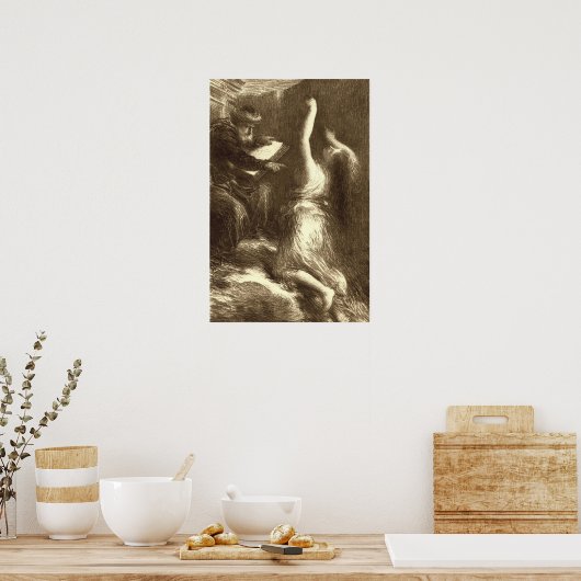 Fantin-Latour - Parsifal Act II Evocation Kundry Poster (Keuken)