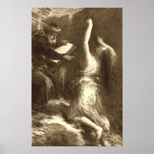 Fantin-Latour - Parsifal Act II Evocation Kundry Poster (Voorkant)