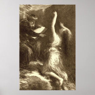 Fantin-Latour - Parsifal Akte II Kundry-oproep Poster