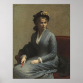 Fantin-Latour - portret van Miss C.D. Poster (Voorkant)