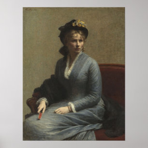 Fantin-Latour - portret van Miss C.D. Poster