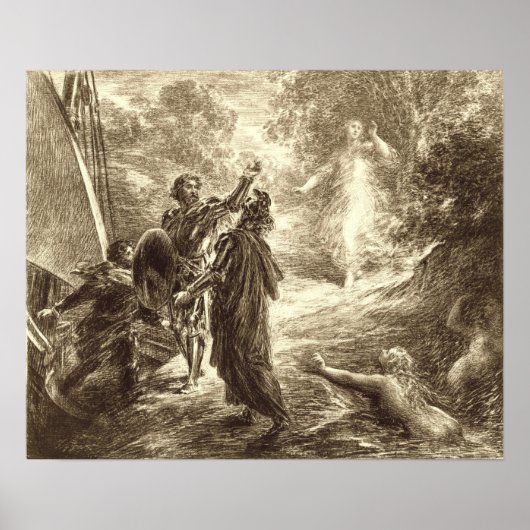 Fantin-Latour - Rinaldo Poster (Voorkant)