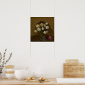 Fantin-Latour - Rozen In Een Vaas Poster (Keuken)