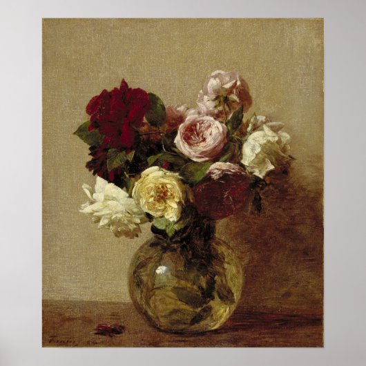 Fantin-Latour - Rozen Poster (Voorkant)