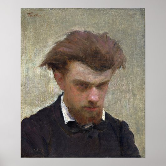 Fantin-Latour - Self-Portret Poster (Voorkant)