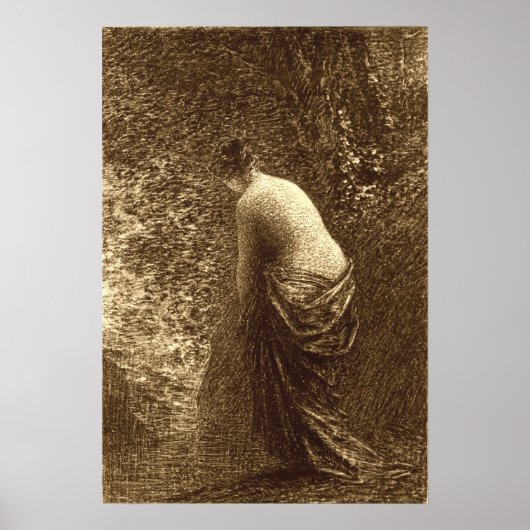 Fantin-Latour - Staande badster Poster (Voorkant)