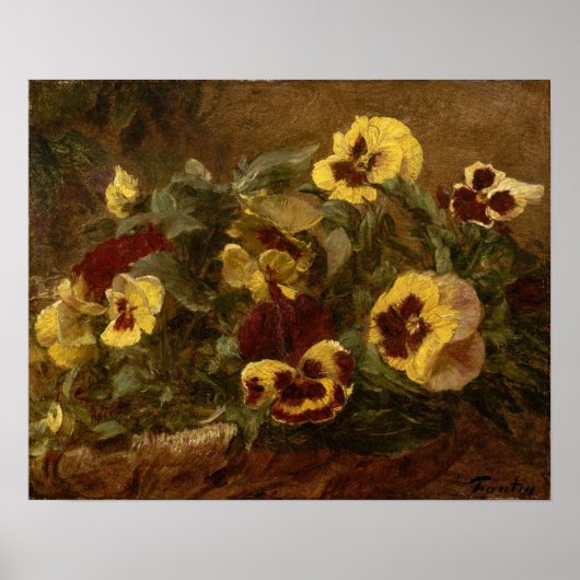 Fantin-Latour - Viooltjes Poster (Voorkant)