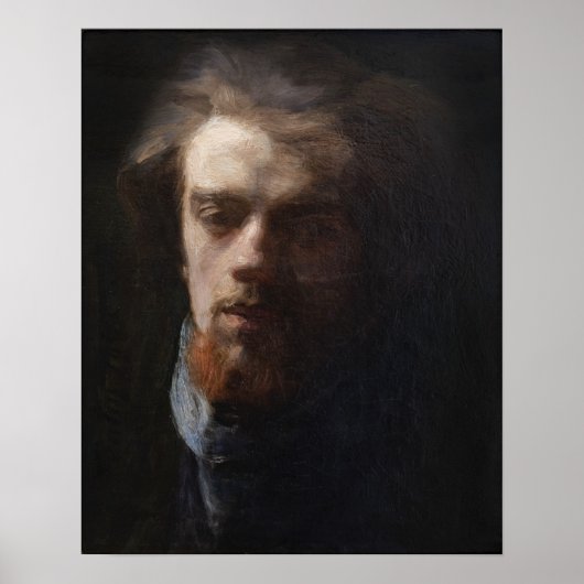 Fantin-Latour - Zelfportret Poster (Voorkant)