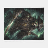 Fantoom Piraat Schedel – Dark Fantasy Reaper Fleece Deken (Voorkant (Horizontaal))