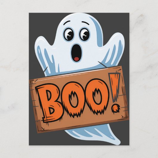 Fantoom van Halloween Briefkaart (Voorkant)