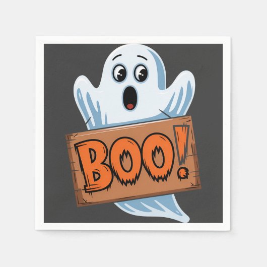 Fantoom van Halloween Servet (Voorkant)