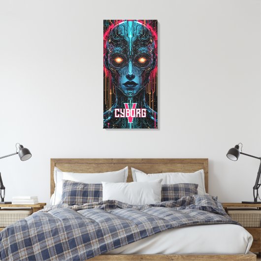 Fantoomcircuits Canvas Afdruk (Insitu (Slaapkamer))