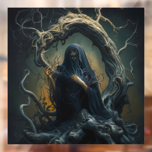 fantoomvensterbinding raamsticker (Vel 2)