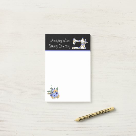 Fantsoen Bloem Steekmachine Notitieblok Post-it® Notes (Op bureau)